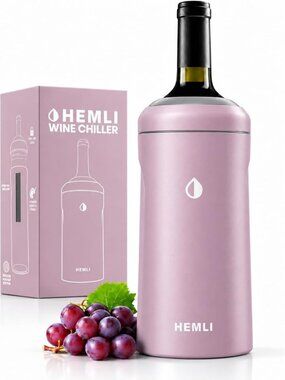 Vacuum Insulated Wine Bottle Chiller Sleeve - Keeps Wine & Champagne Cold 12